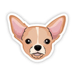 Isolated vinyl chihuahua dog sticker
