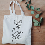 Personalized Dog Mom Tote Bag