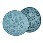 Pizza Snack Mat: 2-in-1 Lick Mat Slow Feed Bowl Combo
